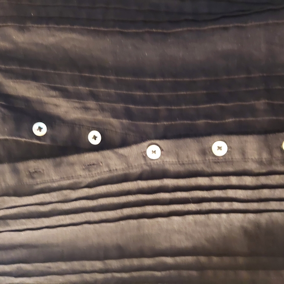 Women's Black Button-Up Dress - Picture 2 of 4